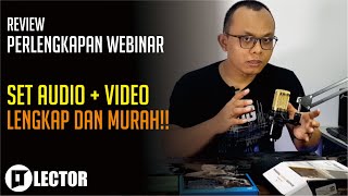 Review Set Audio + Video untuk Webinar Lengkap. Mic Condenser Murah!!