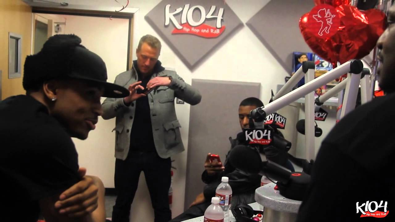 Trey Songz and Ne-Yo hang out with K104 for Valentine's Day