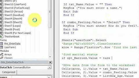 Lesson 32.4 Option Buttons in VBA userform