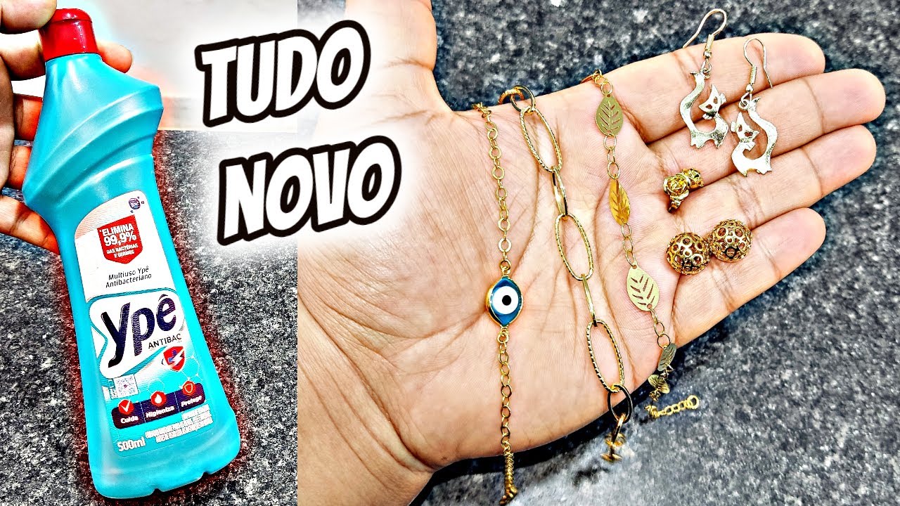 COMO LIMPAR BIJUTERIAS BRINCOS DEIXAR TUDO NOVO COM APENAS 1 ...