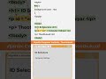 CSS ID Selector In Tamil | Learn Animated Way In Tamil | Learn CSS In Tamil #css #html #shorts