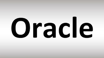 How to Pronounce Oracle