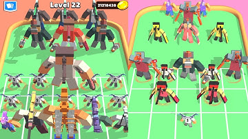 Merge Craft Chainsaw Monster : Chainsaw Master Monster Battle, 3d Run , New Merge Game