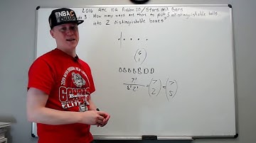 2016 AMC 10 A, Problem 20 (Stars and Bars examples included)