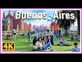 【4K】WALK Buenos Aires ARGENTINA (Spring) 4K video TRAVEL VLOG