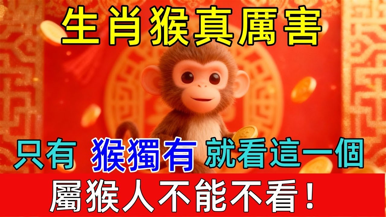 生肖猴真厲害！只有猴獨有！就看這一個，一切全明白了！屬猴人運勢弱點、性格特徵、貴人和小人……都在這裡，不能不看！   #生肖运势#佛陀#佛學 #佛法 #佛教 #修行 #智慧 #因果 #佛家