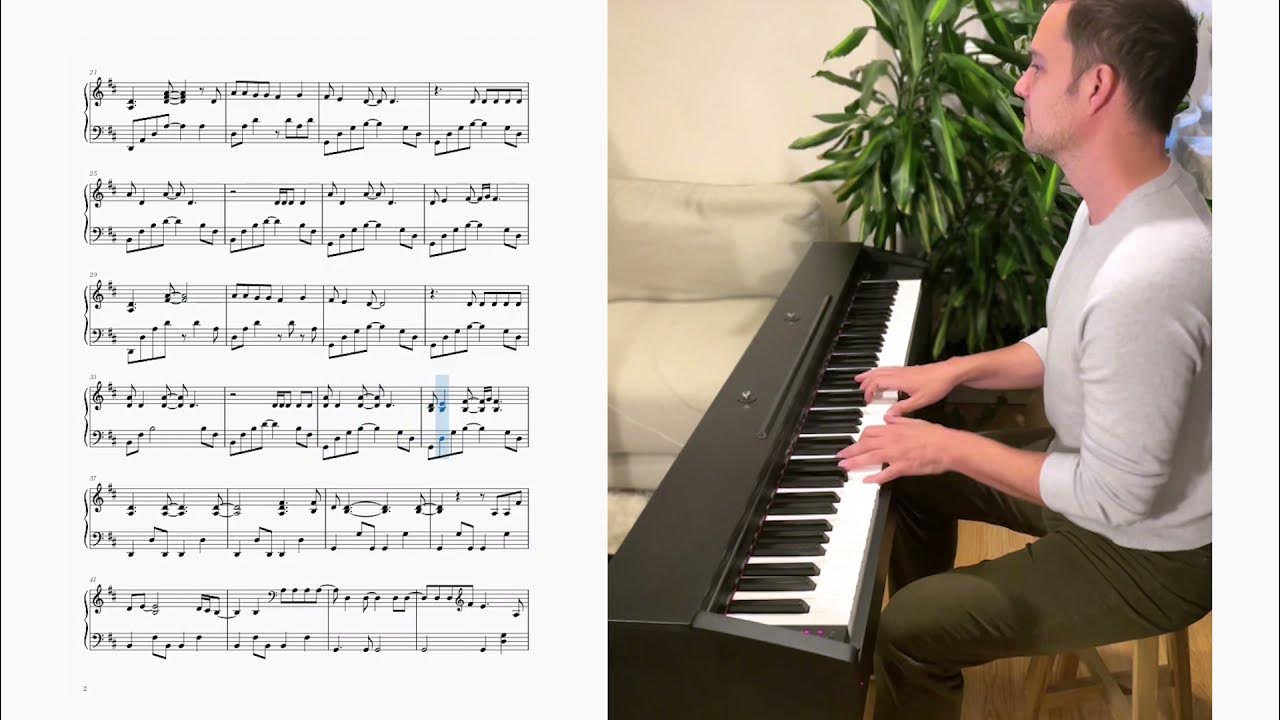 "mirrorball" on Piano Taylor Swift Complete Tutorial with Sheet