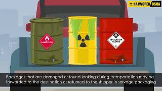 Transportation of Leaking Hazmat Containers