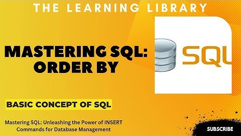 Mastering SQL ORDER BY: Sorting Your Data Like a Pro