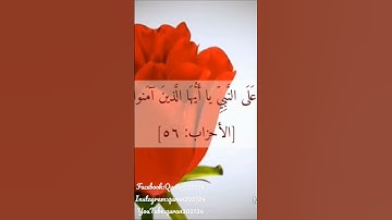 #سورة_الاحزاب #جمعة_مباركة #صلاة_على_النبي #صلاة_الجمعه #آية ٥٦ #سعد_الغامدى #تلاوات #تلاوة_خاشعة 🌸💕