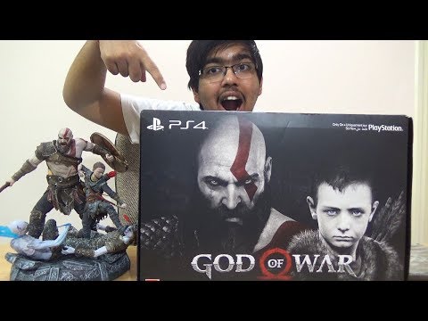 GOD OF WAR 4 (2018) COLLECTOR&rsquo;S EDITION / KRATOS STATUE (PS4 Pro) Unboxing || Indian Unboxing