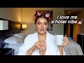 hotel room get ready with me for bank holiday!!