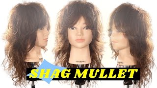 Shag Mullet with Heavy Fringe