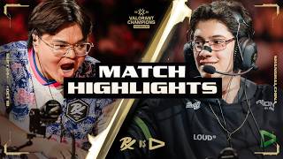 PRX vs. LOUD | MATCH HIGHLIGHTS | VALORANT Champions Shanghai - Playoffs Stage