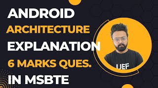Android Architecture Easy Explanation in Hindi | 6 Marks Question in MSBTE Diploma Exam