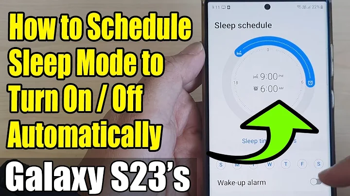Galaxy S23's: How to Schedule To Turn On/Off SLEEP MODE Automatically