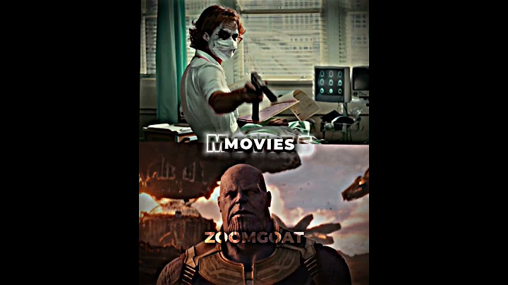 Joker vs Thanos (Terms of Writing)