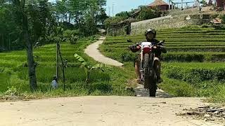 Test Kawasaki KLX BF SE Standard, baru keluar plat nomer langsung dibuat loncat loncat ..