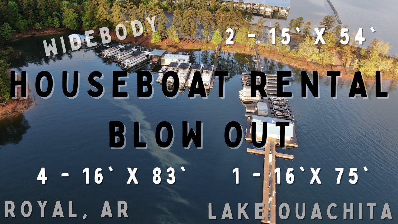 ALL SOLD Arkansas Lake Escape Rental Blow Out! Houseboats for Sale by