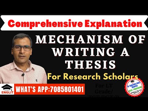 mechanics of thesis writing
