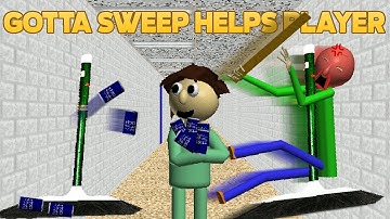 Baldi got stuck 😭| Gotta Sweep Helps Player [Baldi