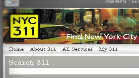 311 Online - Public Service Announcement