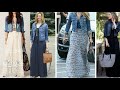 Maxi dress with denim jacket 2020 | How to style Maxi Dress