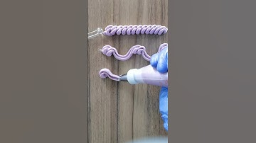 How to use kowanii piping tip #222? Free learn cake piping technique.