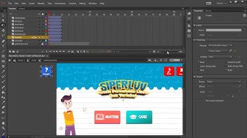Membuat Media Interaktif - 4. Cara Membuat Animasi Menu Utama Media Interaktif Adobe Animate