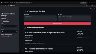 AI Project Topic Recommender