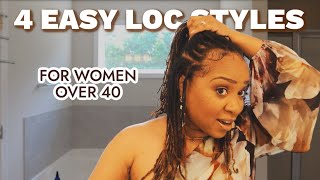 Chic And Simple Loc Hairstyles For Fabulous Women Over 40 | Navigating Life Over 40