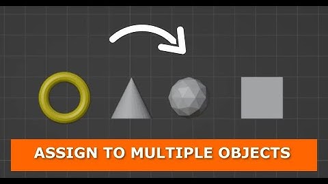 How to Assign a Material to Multiple Objects at Once in Blender
