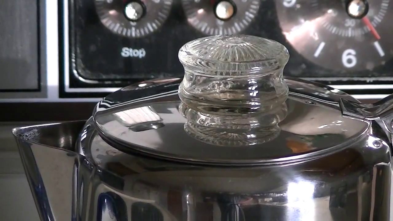 Using my new Percolator for my morning Coffee. YouTube