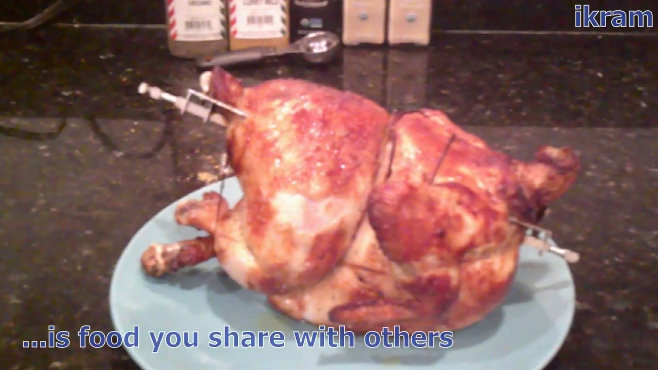 rotisserie chicken in air fryer (yedi) YouTube