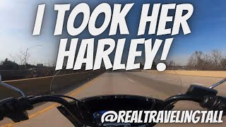 She's going to be mad at me! Test riding my Sister's Harley-Davidson, the right way! by Traveling Tall 9,761 views 2 months ago 9 minutes, 51 seconds