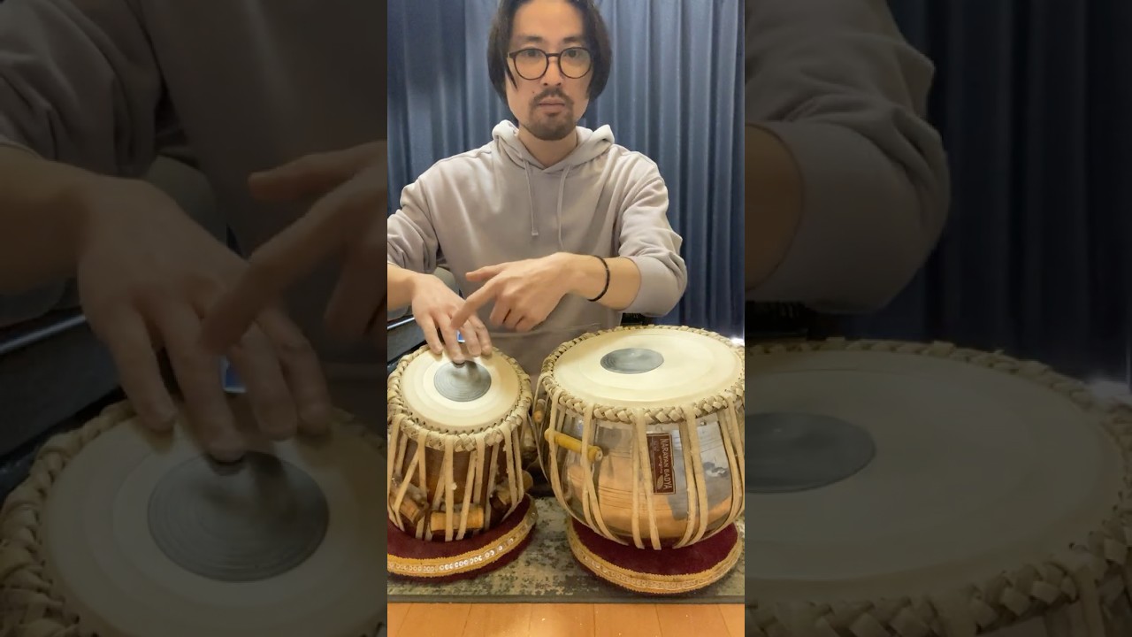 タブラの速いフレーズの時の指の位置について 速弾きのコツ - YouTube