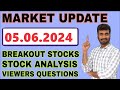 05062024 share market update stock analysis results dividends and important data mmmtamil