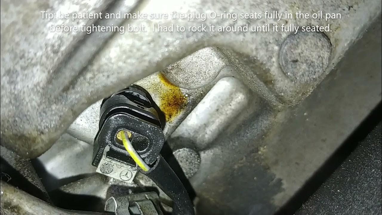 How to replace the oil level sensor on a 2007 Mercedes S550 4Matic