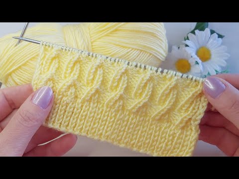 İki şiş kolay örgü model anlatımı ✅crochet knitting