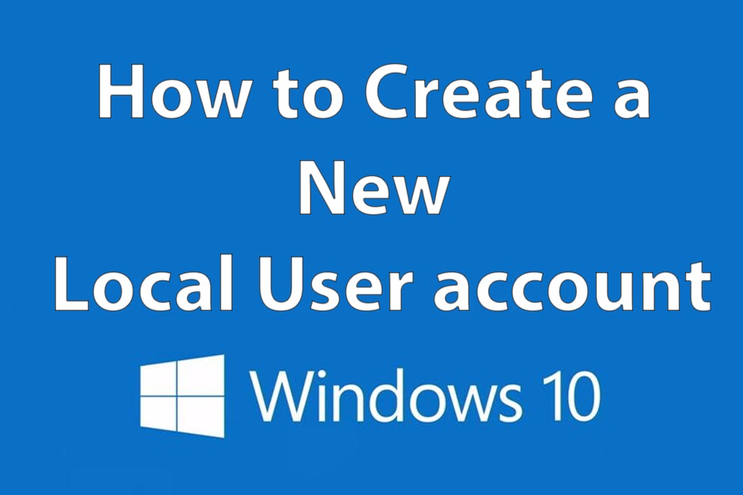 how to add a user account in windows