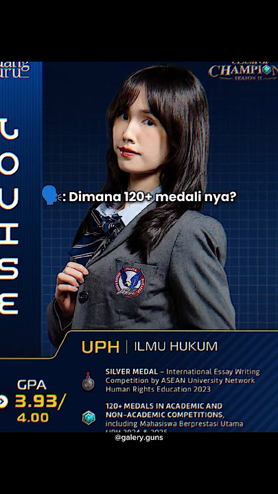 After seeing Louise's medal, she was immediately stunned and cornered #cocseason2 #ruangguru #lou...
