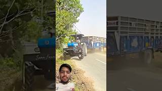 New Holland 3630 4x4 tracktor ki power dekho loading trolla la ra h #farming #viralshort #youtube