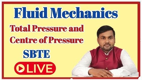 !! Fluid mechanics !! Total Pressure!! Centre of Pressure!! SBTE bihar!! Concept !! Numerical !!