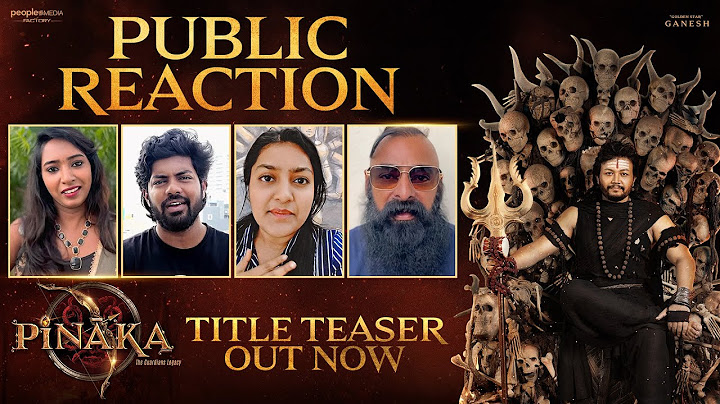 Pinaka Title Teaser Public Reaction | T.G Vishwa Prasad | Ganesh | Dhananjaya | PMF