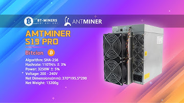 Bitmain Antminer S19 Pro 110TH/s Bitcoin Miner