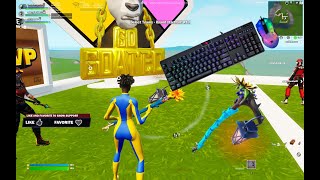 Dominating in Go Goated (Fortnite Gameplay) & CRAZY Keyboard and mouse sensitivity and keybinds!!!