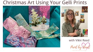 Christmas Art Using Your Gelli Prints
