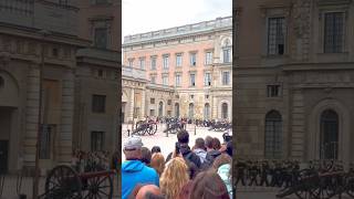 Royal Tradition in Action 👑 Stockholm Palace Guard Change #Shorts
