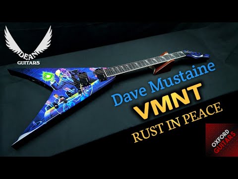 Dean Dave Mustaine VMNT Rust in Peace 2020 Signature Megadeth guitar close up video
