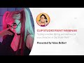 Webinar   setting incredible lighting and shadows for your characters in csp with yaine belfort